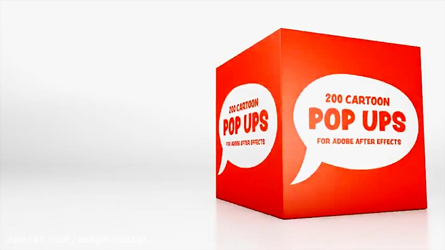 دانلود رایگان پروژه افترافکت ۲۰۰ پاپ آپ کارتونی Cartoon Pop-Ups