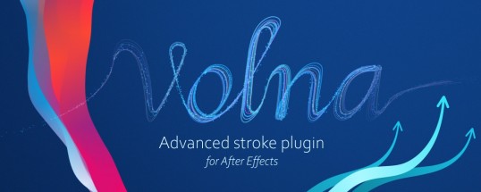 دانلود پلاگین طراحی خطوط در طول مسیر با استایل های مختلف در افترافکتس - Volna v1.3 Plugin For After Effcts
