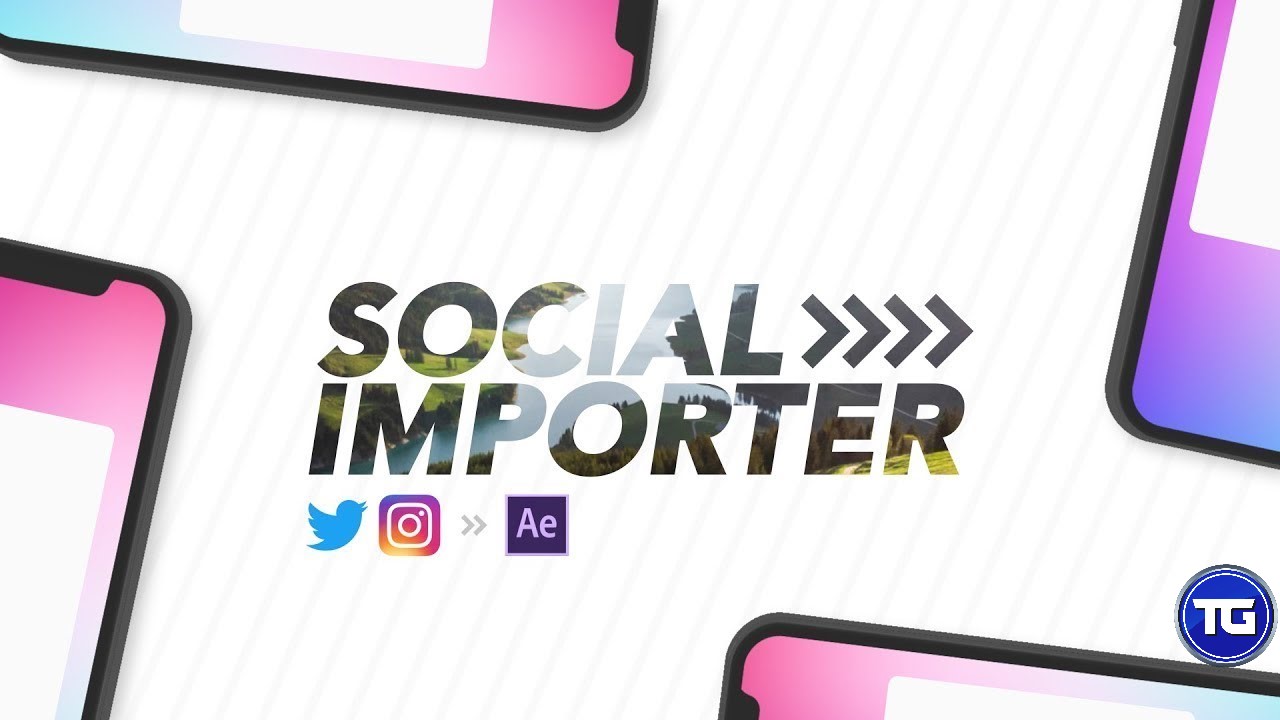 دانلود اسکریپت Social Importer برای وارد کردن مطالب اینستاگرام در افترافکت - Social Importer 1.0.3 For After Effects