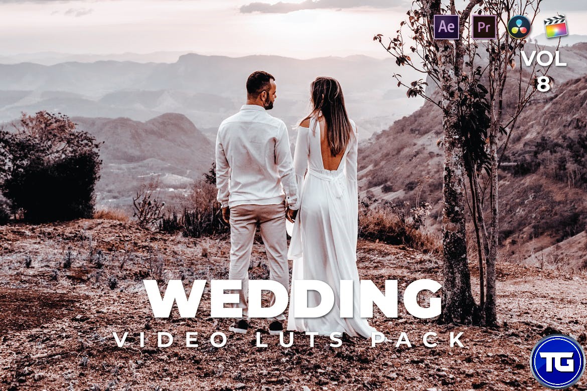 دانلود پک LUT های آماده عروسی برای ویرایش ویدئو در افترافکت و پریمیر و داوینچی ریزالو - Wedding Pack Video LUTs Bundle