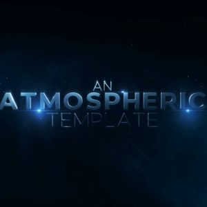پروژه افترافکت نمایش عناوین سینمایی Atmospheric Particles Titles