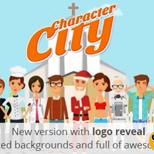 دانلود رایگان مجموعه کاراکترهای موشن گرافیک شهری Character City V2 Explainer Video ToolKit